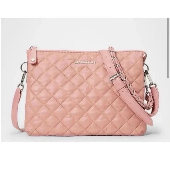 MZ Wallace Pink Quilted Bag - Picture 7 of 8